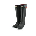 ハンター HUNTER W ORIGINAL TALL CALENDAR SOLE BOOTS オリジナル トール カレンダー ソール ブーツ レインブーツ ラバー 防水 ブラック/ハンターレッド 黒 クロ 32 (BLACK/HUNTER RED) WFT2078RMA 長靴 レインシューズ レディース シューズ 靴