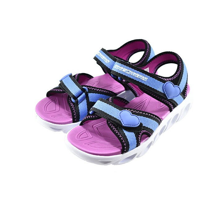 スケッチャーズ SKECHERSLIGHTS HYPNO-SPLASH-SPLASH ZOOMS Sライツ スプラッシュ ズーム 光る ライトアップ スポーツサンダル スポサン ブラック/ブルー 42(BLACK/BLUE) 20215L サンダル キッズ ジュニア 子供 女の子 シューズ 靴