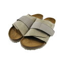 ビルケンシュトック BIRKENSTOCK Kyoto キョウト ヌバック スエード スウェード レザー レギュラーフィット スライド マジックテープ 面ファスナー キャンプ アウトドア レジャー トープ ベージュ52 (Taupe(25cm～)) 1015572 コンフォート