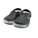 【送料込み】 クロックス crocs Crocband Bold Logo Clog クロックバンド ボールド ロゴ クロッグ カジュアル アウトドア レジャー ビーチ ブラック/ライトグレー 黒 クロ 32 (Black/Light Gray(～24.5cm)) 206021 サンダル レディース ユニセックス シューズ 靴の商品画像