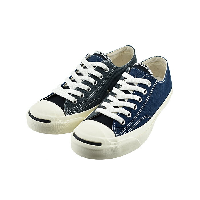 コンバース CONVERSE JACK PURCELL MULTIMATERIAL RH ジャックパーセル マルチマテリアル RH ヒゲ ひげ スマイル 33300391 112 (ネイビー(～24.5cm)) 1SC462 スニーカー レディース ユニセックス シューズ 靴