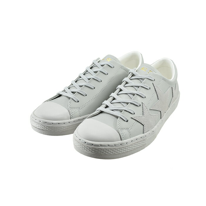 コンバース CONVERSE ALL STAR COUPE TRIOSTAR OX オールスター クップ トリオスター OX オックス ローカット レザー 星 きれいめ ライトグレイ グレー 122 (LIGHT GRAY) 31303541 スニーカー メンズ シューズ 靴