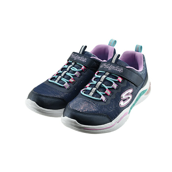 スケッチャーズ SKECHERSS LIGHT POWER PETALS Sライツ パワー ペタル 光る靴 ライトアップ マジックテープ 面ファスナー ベルクロ ネイビー/マルチ 23(NAVY/MULTI) 20202L スニーカー キッズ ジュニア 子供 女の子 シューズ 靴