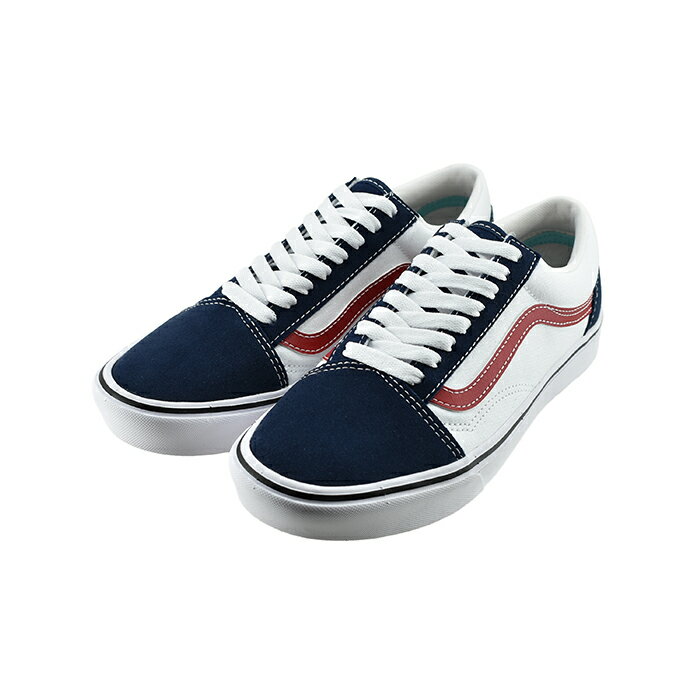 ヴァンズ VANS COMFYCUSH OLD SKOOL コンフィクッシュ オールドスクール ボーダー スケーター スケートボート （トリコ トーン）ドレスブルー/ホワイト 23 ((TRI-TONE)D.BLU(～24.5cm)) VN0A3WMA スニーカー レディース ユニセックス シューズ 靴