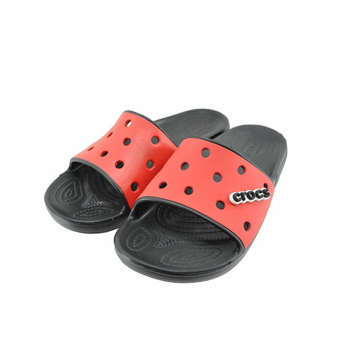 クロックス 20% OFF SALE クロックス crocs Classic Crocs Colorblock Slide クラシック クロックス カラーブロック スライド カジュアル アウトドア ビーチ ブラック/フレイム ブラック/レッド 黒 33 (Black/Flame(～24.5cm)) 206882 サンダル レディース ユニセックス