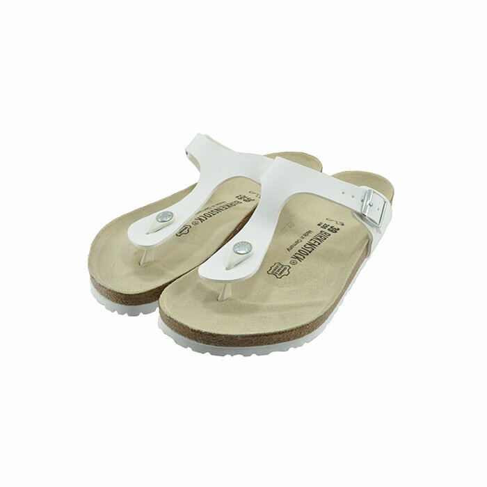 ビルケンシュトック BIRKENSTOCK Gizeh ギゼ レギュラーフィット スライド キャンプ アウトドア レジャー 白 シロ 65 (ホワイト(25cm～)) 043731 トングサンダル メンズ ユニセックス シューズ 靴