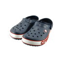 9% OFF SALE クロックス crocs Crocband Bold Logo Clog クロックバンド ボールド ロゴ クロッグ カジュアル アウトドア レジャー ビーチ ネイビー 83 (NAVY(～24.5cm)) 206021 サンダル レディース ユニセックス シューズ 靴の商品画像