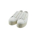 XyK SUPERGA 2790 PRINTED PLATFORM Aj} ^ qE Ђ傤  vbgtH[ [Jbg JWA ʊwEʋ 1A7118BW zCg/v`i S[h  V 73 (WHITE-PLATINUM) S7118BW Xj[J[ fB[X V[Y C