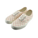 バンズ 【送料込み】 ヴァンズ VANS AUTHENTIC オーセンティック ローカット チェッカーボード チェック ボーダー スケーター スケートボート （エコセオリー）ピーチーキーン/ナチュラル ピンク 83 (（ECO）PEACHY(～24.5cm)) VN0A5HZS スニーカー レディース ユニセックス