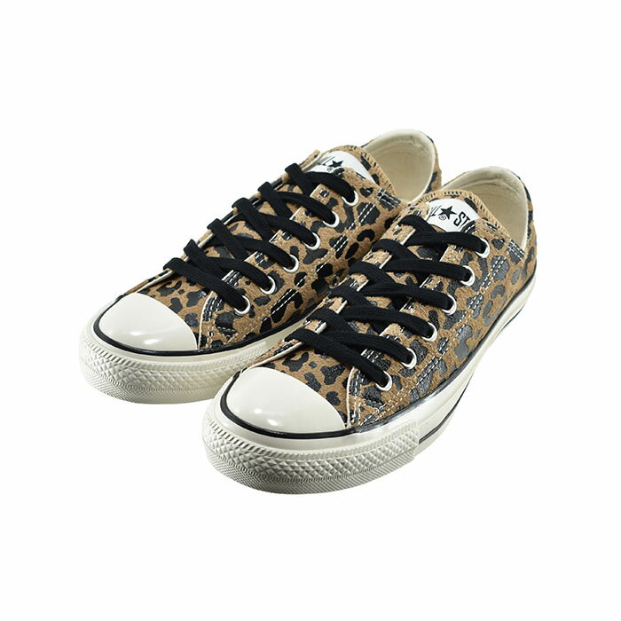 コンバース CONVERSESUEDE ALL STAR US LEOPARD OX スエード オールスター US レパード OX オックス ローカット ヒョウ柄 豹柄 レオパード 31304740 93(ブラウン(25cm〜)) 1SC610 スニーカー メンズ ユニセックス シューズ 靴