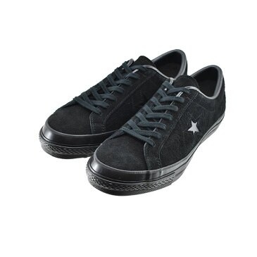 コンバース CONVERSEONE STAR J SUEDE ワンスター J スエード OX オックス ローカット 日本製 ジャパン 国産 ブラックモノクローム 93(BLACKMONOCHROME) 35200280 スニーカー メンズ シューズ 靴