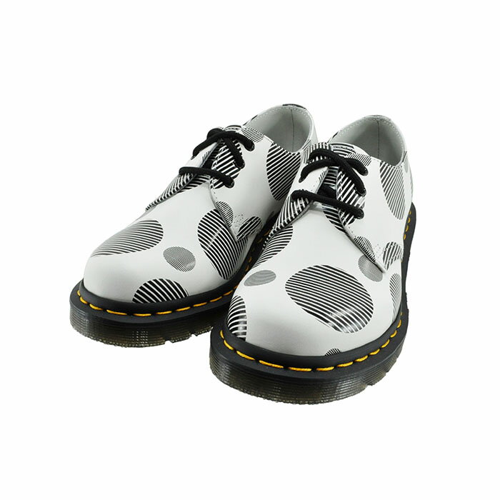 ドクターマーチン ドクターマーチン Dr.Martins 1461 POLKA DOT 3ホール シューズ ポルカドット 3EYE モノトーン ローカット スムースレザー 本革 水玉 ホワイト/ブラック 白 シロ 83 (WHITE+BLACK) 26877101 ブーツ レディース シューズ 靴