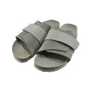 ビルケンシュトック BIRKENSTOCK Kyoto キョウト ヌバック スエード スウェード レザー ナローフィット マジックテープ 面ファスナー キャンプ アウトドア レジャー ストーンコイン グレー 93 (Stone Coin(25cm～)) 1020737 コンフォート その1