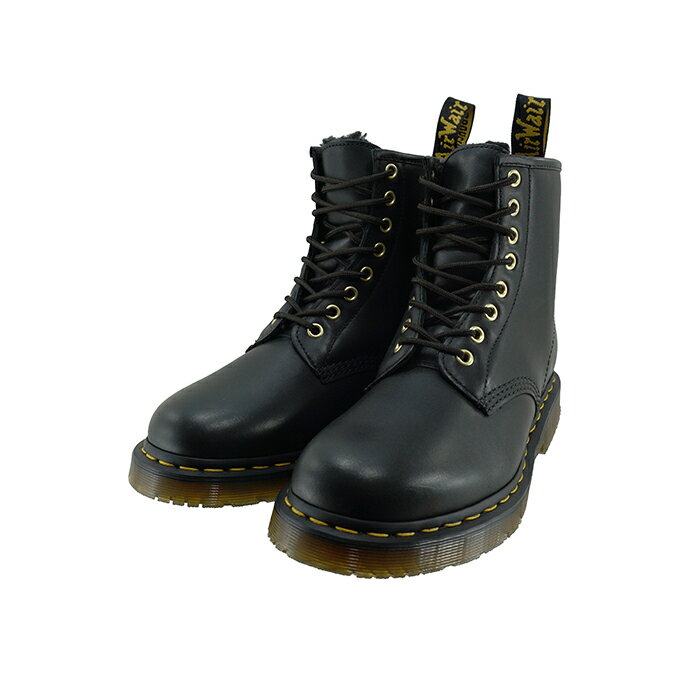 ドクターマーチン Dr.Martins 1460 WINTER GRIP 8ホール 8EYE BOOT 撥水 はっ水 防寒 裏ボア 耐滑 レースアップ 編み上げ ブラック 黒 クロ 93 ブラック 25cm～ 26860001 ブーツ メンズ ユニセ…