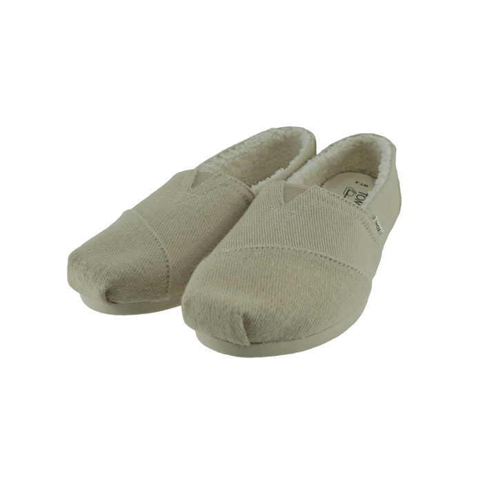 トムス TOMS Alpargata アルパルガータ スリッポン スリップオン ボア 温かい ダークナチュラル ベージュ 64 (Dark Natural REPREVE Heavy Twill/Faux Shearling) 10016698 スリッポン レディース シューズ 靴 セール品