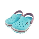 【送料込み】 クロックス crocs Crocband Clog t クロックバンド クロッグ トドラー カジュアル アウトドア レジャー ビーチ アイスブルー/ホワイト サックス 94 (Ice Blue/White) 207005 サンダル キッズ ジュニア 子供 男の子 女の子 シューズ 靴(4)
