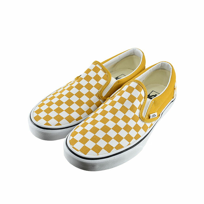 【送料込み】 ヴァンズ VANS CLASSIC SLIP-ON クラシック スリッポン スリップオン ブロックチェック カラーセオリーチェッカーボードゴールデンイエロー 84 (CHK GOLDEN YEL(～24.5cm)) VN0A5JMH スニーカー レディース ユニセックス シューズ 靴