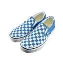 【送料込み】 ヴァンズ VANS CLASSIC SLIP-ON クラシック スリッポン スリップオン ブロックチェック カラーセオリーチェッカーボードメジタレイニアンブルー 74 (COLOR CHK BLU(～24.5cm)) VN0A5JMH スニーカー レディース ユニセックス シューズ 靴