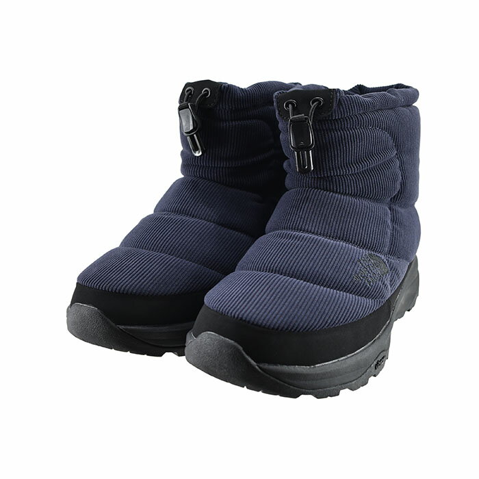 【サイズ】US7(25cm)US8(26cm)US9(27cm)US10(28cm)US11(29cm)サイズの詳細はこちら【カラー】TNFブラック×TNFブラック(25cm〜)TNFブラック×TNFブラック(〜24.5cm)アビエイターネイビー×TNFブラック(25cm〜)アビエイターネイビー×TNFブラック(〜24.5cm)パインコーンブラウン×TNFブラック(25cm〜)パインコーンブラウン×TNFブラック(〜24.5cm)【素　材】アッパー：合成繊維 アウトソール：ゴム底【原産国】ベトナム製（まれに原産国が表示と異なることがあります。原産国が異なることによる返品・交換はお受けできません。）【商品情報】テックプルーフ防水メンブレンをインサートした、雪国やゲレンデへのアプローチに重宝する保温防水ウィンターブーツです。 はっ水加工を施したポリエステルコーデュロイ素材を使用し、濡れによる機能低下が生じにくいサーモライトエコメイドの中わたを封入。履き口には雪の浸入を抑えるアジャスターコードを装備。ソールには、雪や氷上でのグリップ力を発揮する、THE NORTH FACEオリジナルのヴィブラムアイストレックを採用。 日本人の足に合うラスト形状で仕上げ、足首の抜け感を軽減するホールドシステムを内蔵することでフィット感を高めています。ユニセックスモデルです。 ※完全防水ではありません。 【商品詳細】 ◆Fabric ＜アッパー＞はっ水加工ポリエステルコーデュロイ、TEKWPROOF防水メンブレン、THERMOLITE EcoMadeインサレーション、足首ホールドシステム内蔵、カップインソール ＜ボトムユニット＞圧縮成型EVAミッドソール、Vibram ICE TREKアウトソール ◆Function サーモライトエコメイドインサレーション／テックプルーフ防水メンブレン／Vibram ICE TREKアウトソール ◆Weight 約390g（9インチ/片足）メーカー希望小売価格はメーカー商品タグに基づいて掲載しています。