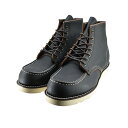 レッドウイング レッドウィング RED WING 6" CLASSIC MOC 6インチ クラシックモック 114 ワイズD モックトゥ レザー プレーリー ソールトラクショントレッド (ブラック) 8849 ワークブーツ メンズ シューズ 靴