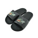 RXe LACOSTE CROCO SLIDE 222 5 CFA NR XCh 222 5 CFA (BLK/BLK) CF00034 T_ fB[X ubN/ubN 114 V[Y C