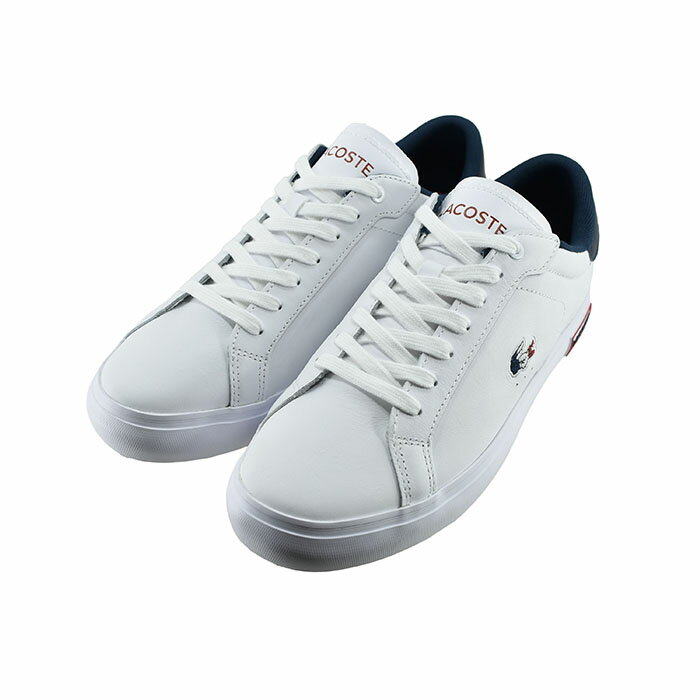 ラコステ LACOSTE POWERCOURT TRI 1 パワーコート TRI 1 (WHT/NVY/RED) 43SMA0034 スニーカー メンズ ホワイ...