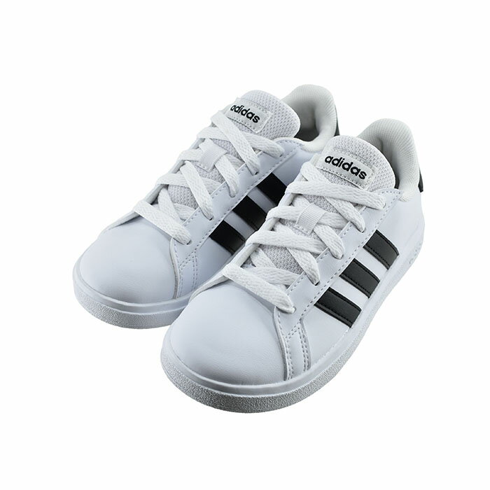 【送料込み】 アディダス adidas GRAND COURT 2.0 K グランド コート 2.0 K (FTWWHT/CBLACK/CBLACK) GW6511 スニーカー キッズ ジュニア 子供 男の子 女の子 フットウェアホワイト/コアブラック LKK25 15 シューズ 靴