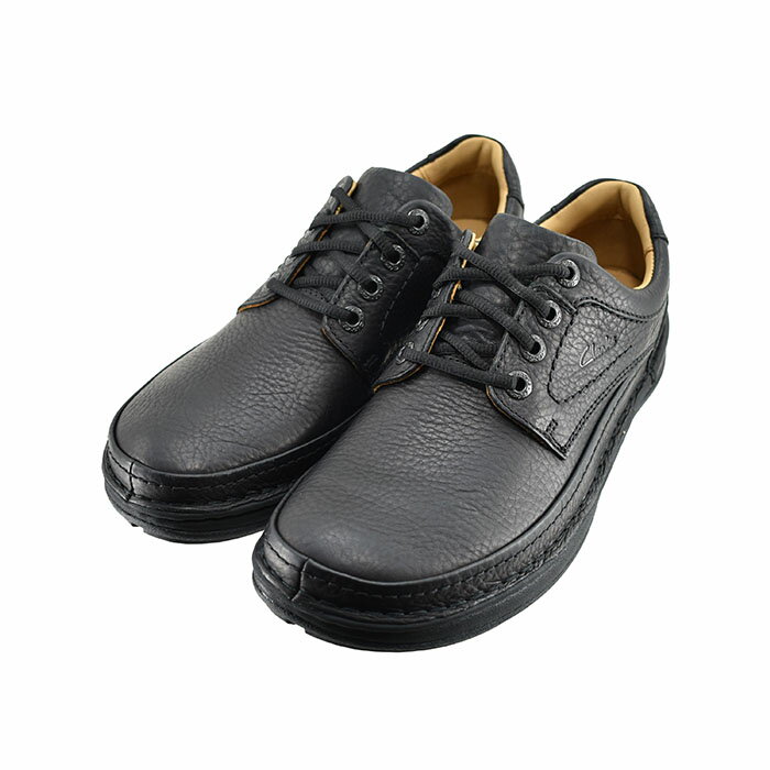 クラークス Clarks Nature Three ネイチャースリー (Black Leather) 20339008 スニーカー メンズ ブラックレザー 黒 クロ 25 シューズ 靴