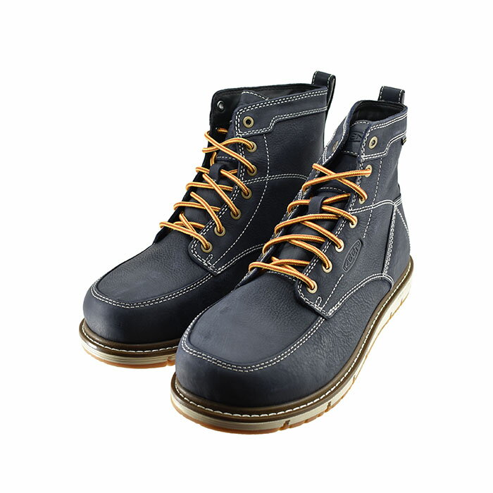 キーン KEEN SAN JOSE 6” WP サンノゼ シックス ウォータープルーフ (SKY CAPTAIN/STAR WHITE) 1027081 ワークブーツ メンズ スカイキャプテン/スターホワイト ブラック 黒 クロ 35 シューズ 靴