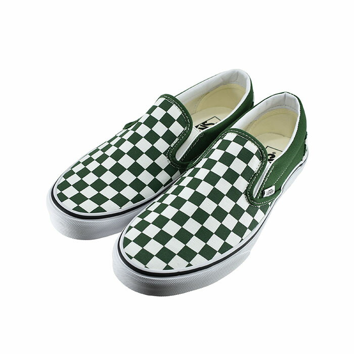 【送料込み】 ヴァンズ VANS CLASSIC SLIP-ON クラシック スリッポン (GREENER PAST(～24.5cm)) VN0A7Q5D スリッポン レディース ユニセックス カラーヒストリー チェッカーボード グリーナー パスチャー 35 シューズ 靴