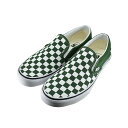  ヴァンズ VANS CLASSIC SLIP-ON クラシック スリッポン (GREENER PAST(～24.5cm)) VN0A7Q5D スリッポン レディース ユニセックス カラーヒストリー チェッカーボード グリーナー パスチャー 35 シューズ 靴