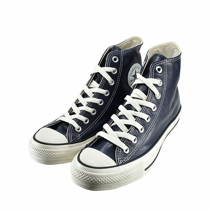 コンバース CONVERSE ALL STAR (R) OLIVE GREEN LEATHER HI オールスター （R） オリーブ グリーン レザー HI (ディープシー(～24.5cm)) 1SD282 スニーカー レディース ユニセックス ネイビー 31308270 35 シューズ 靴