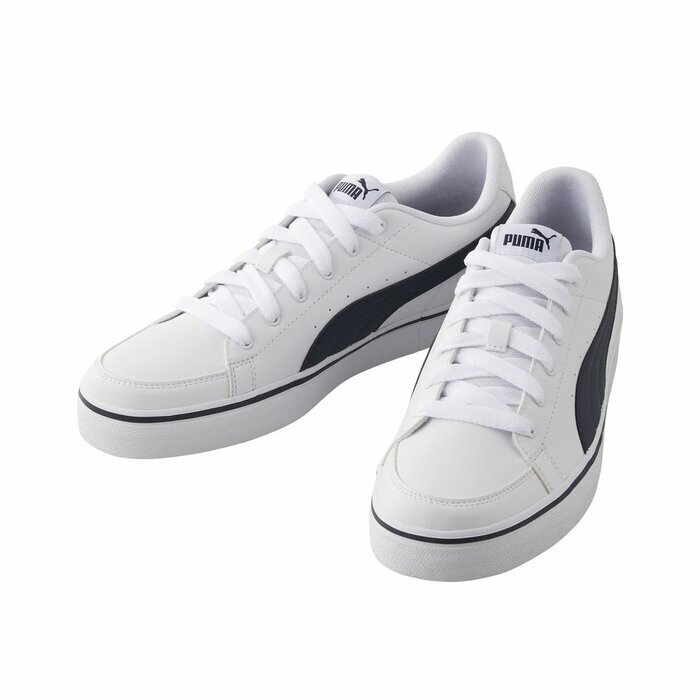 送料込み プーマ PUMA V Court Vulc V コート バルク (Puma White/Parisian Night(～24.5cm)) 389907 スニーカー レディース ユニセックス プーマホワイト/パリジャンナイト 75 シューズ 靴