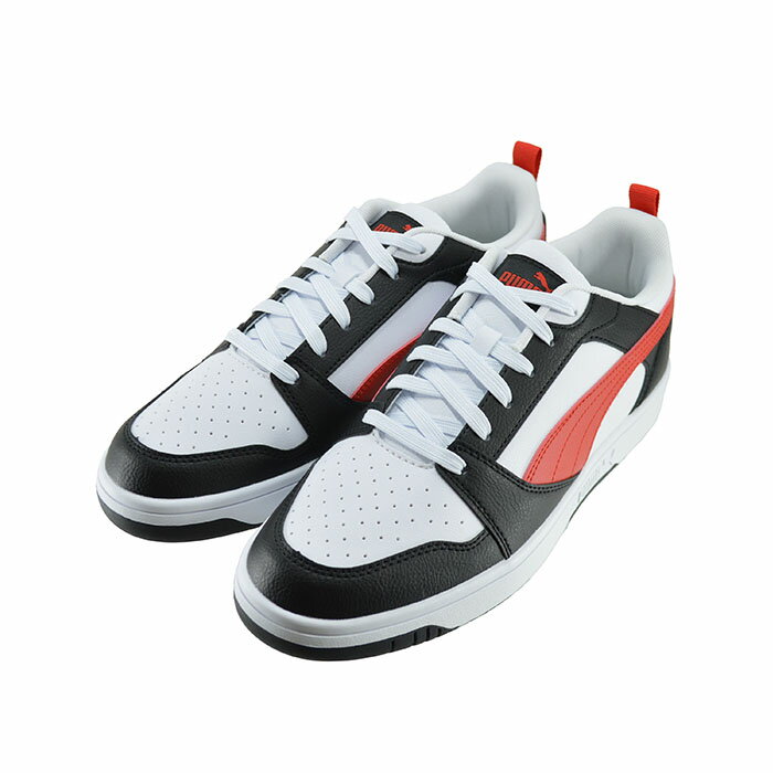  プーマ PUMA Rebound v6 Low リバウンド V6 ロウ (White/For All Time Red/Black) 392328 スニーカー ユニセックス ホワイト/フォアオールタイムレッド/ブラック メンズ シューズ 靴 85