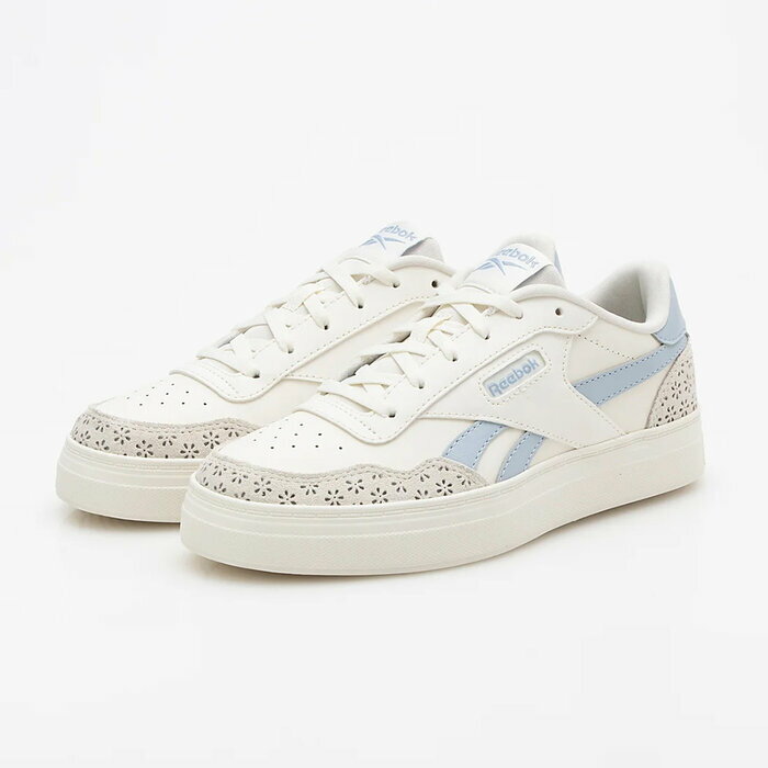 リーボック Reebok COURT ADVANCE BOLD コートアドバンス ボールド (CHALK/PALBLU/CHALK) 100074336 スニーカー チョーク/ペールブルー オフホワイト 107726 レディース シューズ 靴 36