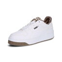 プーマ PUMA Carina Street LEO 2 キャリーナ ストリート レオ 2 (Puma White/Puma White/Puma Black) 402491 スニーカー プーマホワイト/プーマホワイト レディース シューズ 靴 37