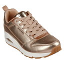 スケッチャーズ SKECHERS UNO-METALLIXS ウノ - メタリックス (ROSE GOLD) 177109 スニーカー ローズゴールド レディース シューズ 靴 17