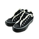 コンバース CONVERSE ALL STAR PLTS FRILLSLIP OX オールスター PLTS フリルスリップ OX (BLK/WHT) 5SE598 スニーカー ブラック/ホワイト 31315111 レディース シューズ 靴 37