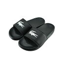 【送料込み】 ラコステ LACOSTE SERVE SLIDE 0.0 1251 CFA サーブ スライド 0.0 1251 CFA (BLK/WHT) 49CFA0042 サンダル ブラック/ホワイト レディース シューズ 靴 37
