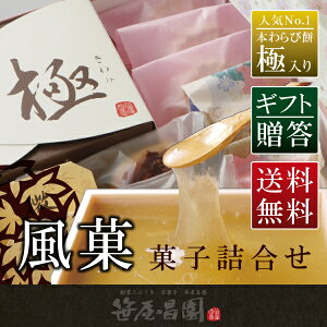 300円OFFクーポン 【送料無料】「風菓」(バレンタイン バレンタインデー 義理チョコ おもしろ チョコレート 会社 職場 プレゼント ギフト ご挨拶 京都 和菓子 高級 お取り寄せ 笹屋昌園 わらび餅 お祝い 内祝い 出産内祝い スイーツ お土産)