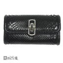 BVLGARI ブルガリ ラインストーン パイソン パレンテシ クラッチバッグ ブラック パーティーバッグ ミニバッグ 黒 キラキラ 上品 高級感 【中古】