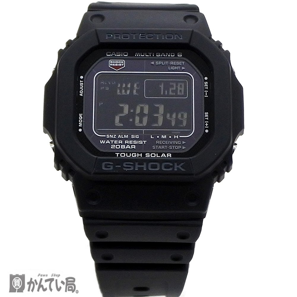 美品 CASIO カシオ G-SHOCK ジーショック GW-M5610U 腕時計 ブラック タフソーラー デジタル 電波時計 メンズ 箱 取扱説明書 お買上証明書 【中古】