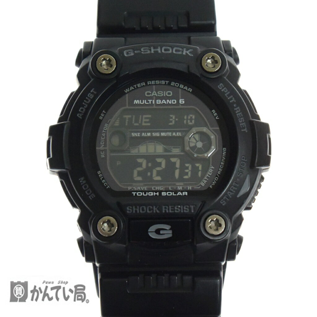Rakuten - CASIO G-SHOCK GW-7900B カシオ 腕時計 電波ソーラー MULTI BAND6 ブラック デジタル 稼働品 マルチバンド6 タフソーラー 黒 メンズ 【中古】
