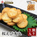 【桜えび本丸 9個入】静岡 由比 おでん 桜えび 本丸 練り物 お取り寄せグルメ おつまみ 酒の肴 ギフト プレゼント ご当地 お土産 海鮮 名産 手造り