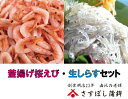 【釜揚げ桜えび・生しらすセット】(釜揚げ桜えび70g・生しらす100g)静岡 由比 駿河湾 桜えび さくらえび 70g しらす シラス 釜揚げ 100g お取り寄せグルメ おつまみ 酒の肴 ギフト ご当地 海鮮 名産 お中元 御中元