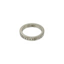 マルタンマルジェラ MARTIN MARGIELA MM6 メゾン マルジェラ リング・指輪 ナンバリングロゴ P6469 シルバー951 レディース