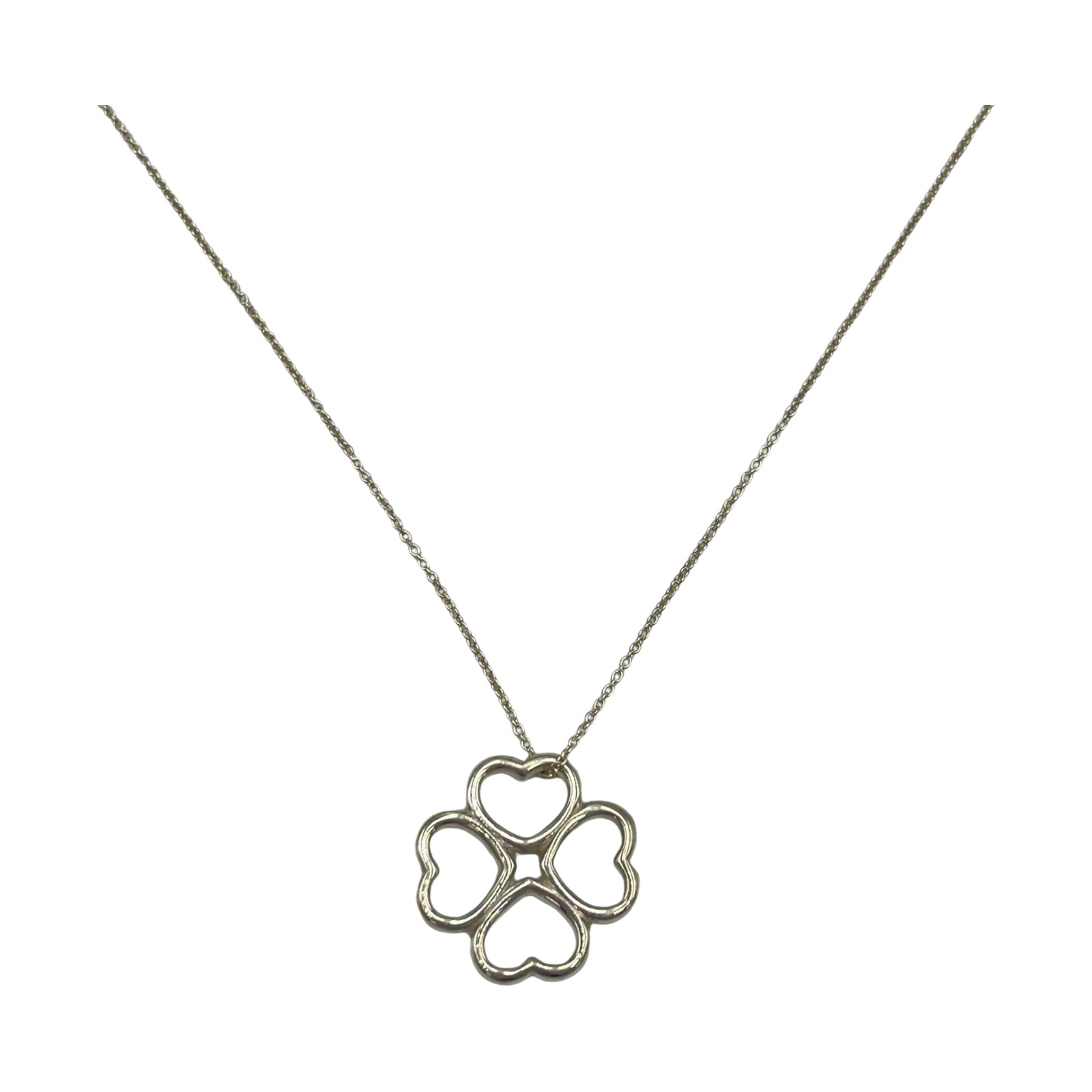 ティファニー TIFFANY&Co. ネックレス ハートクローバー シルバー925 レディース