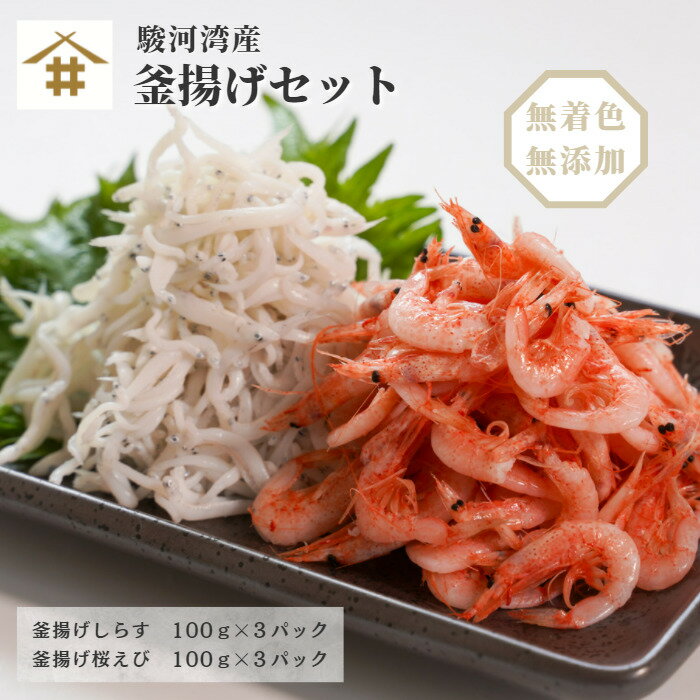 さくらえび 海鮮福袋 駿河湾 釜揚げセット 「 釜揚げしらす100g×3 釜揚げ桜えび100g×3」 福袋 お試しセット 海鮮セット 桜エビ 新鮮 鮮度抜群 丼 かき揚げ 小分け 焼津 御中元 お歳暮 母の日 父の日 敬老の日 お取り寄せ ギフト 贈答 送料無料(本州のみ)