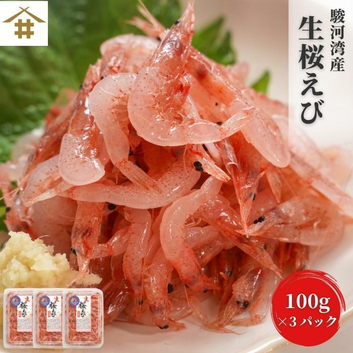 獲れたてをすぐに冷凍だから鮮度抜群！使いやすい100gパック「生桜えび 100g×3パック」 桜えび 桜エビ 生サクラエビ 大井川港 静岡県 駿河湾 冷凍 産地直送 大井川港水揚げ 駿河湾桜えび 静岡県産 さくらえび 【当店オススメ】