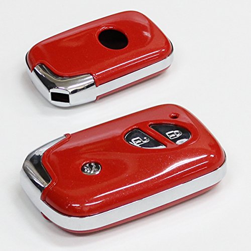 レクサス キーケース スマートキーカバー 初期型 純正適合 ケース ロージーレッド キーレス リモコンキー LEXUS LS GS IS CT RX アクセサリー キーホルダー